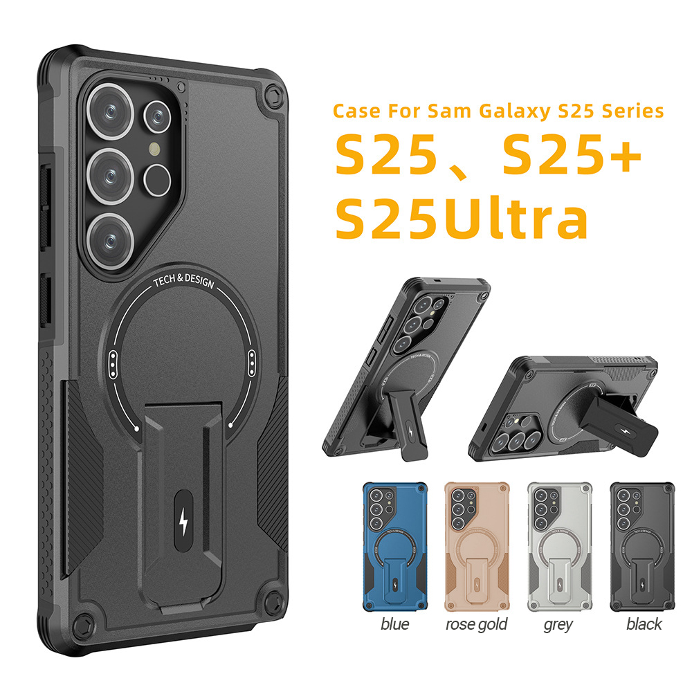 Kickstand Adjustable - Étui magnétique antichoc avec béquille pour