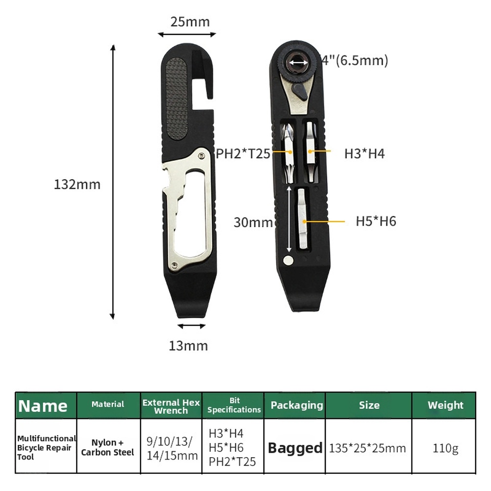 Kit d'outils pour vélo en acie - Cycling Commuter avis et prix