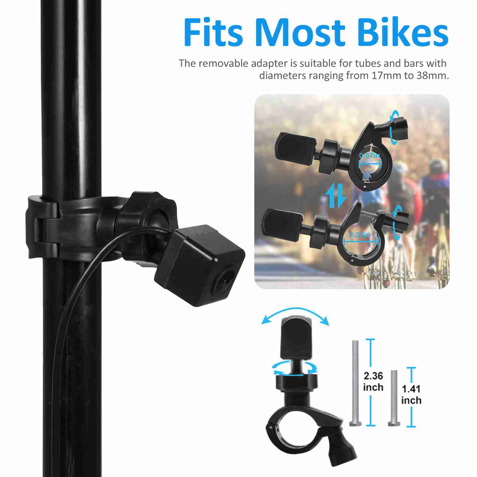 Caméra de recul de vélo 1080P  - Cycling Zones avis et prix
