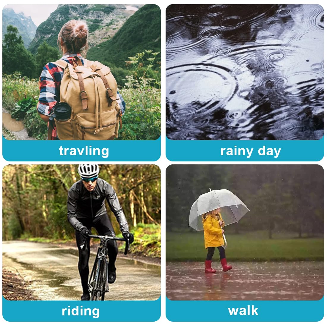 Poncho imperméable pour adulte - Cycling Commuter Rain Gear avis et prix